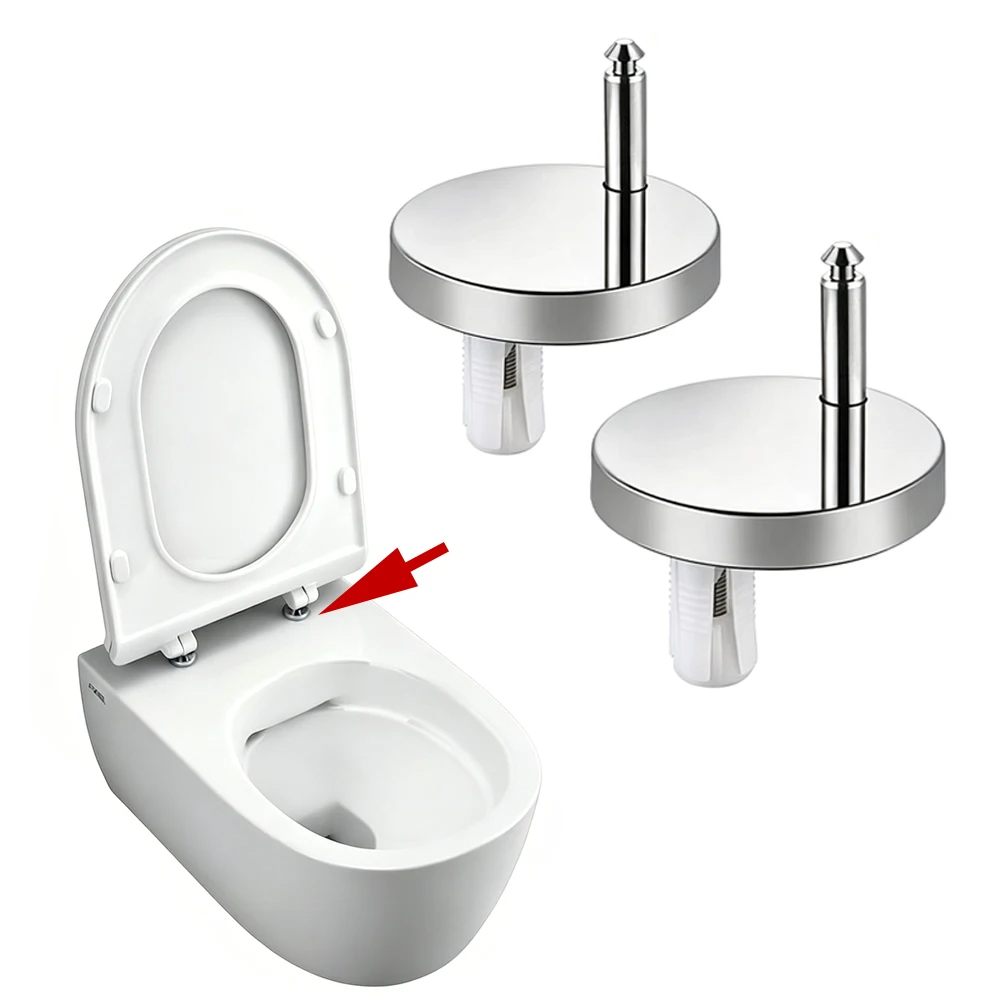 2/4Pcs Toilet Seat Hinges Top Fix Hinge Pack Mountings Replacement Release Quick Screws For Toilet Bathroom Furniture Accessorie