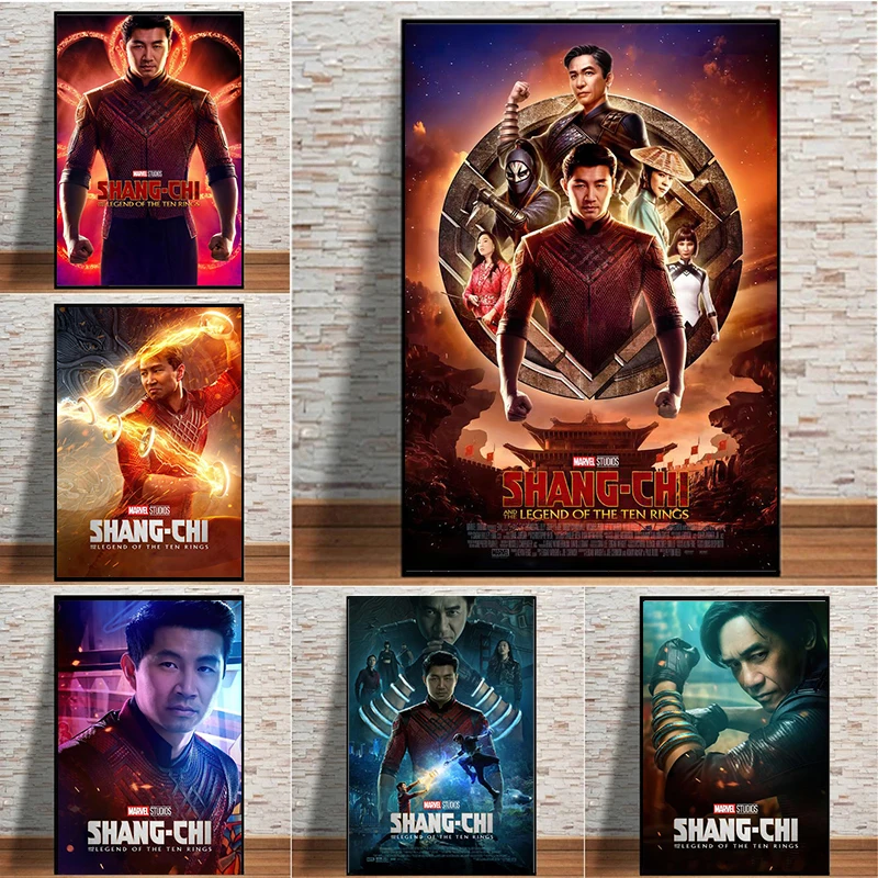 Marvel Movie Posters And Prints The Avengers Superhero SHANG-CHI Picture On Canvas Painting Wall Art Home Decor Cuadros