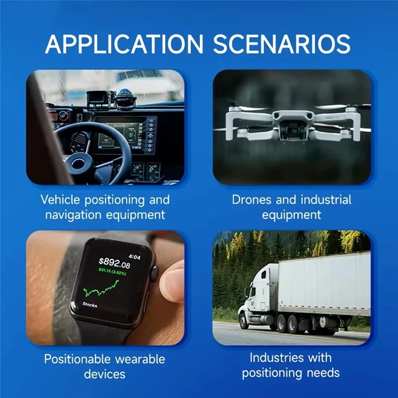 SQPP-Низкое энергопотребление Малый размер GNSS-модуля E108-GN03 Серия Многомодовая спутниковая навигация положения BDS GPS ГЛОНАСС 485