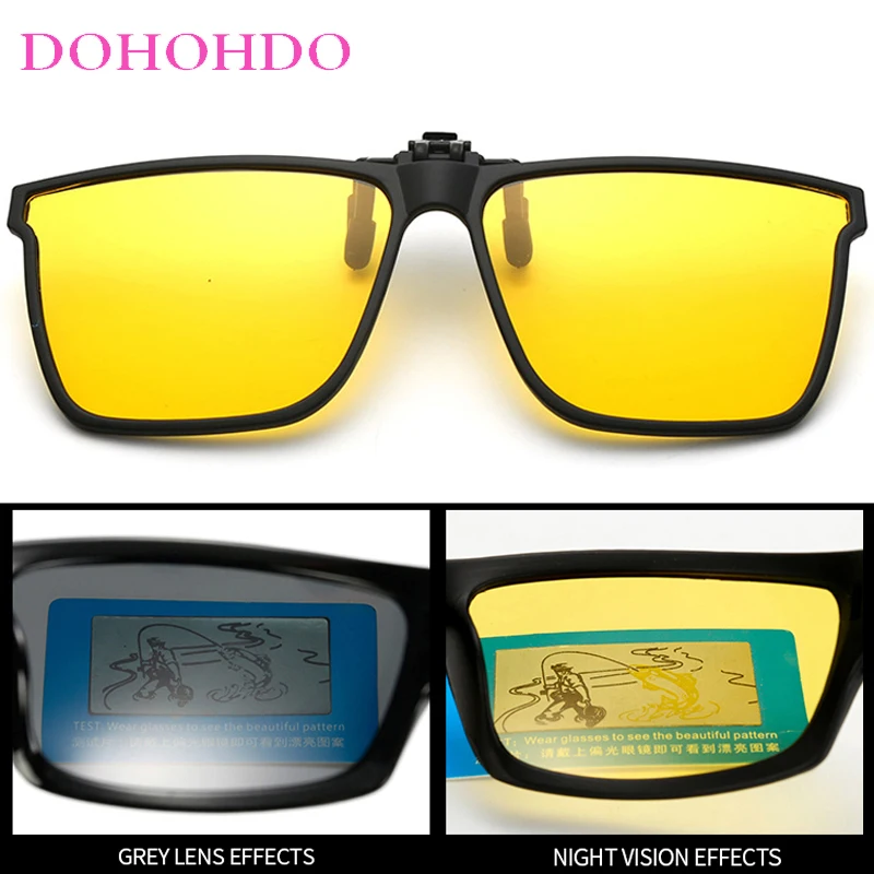 أزياء العلامة التجارية تصميم المضادة للوهج كليب على النظارات الشمسية النساء للرؤية الليلية نظارات الرجال الرياضة في الهواء الطلق الاستقطاب القيادة نظارات UV400