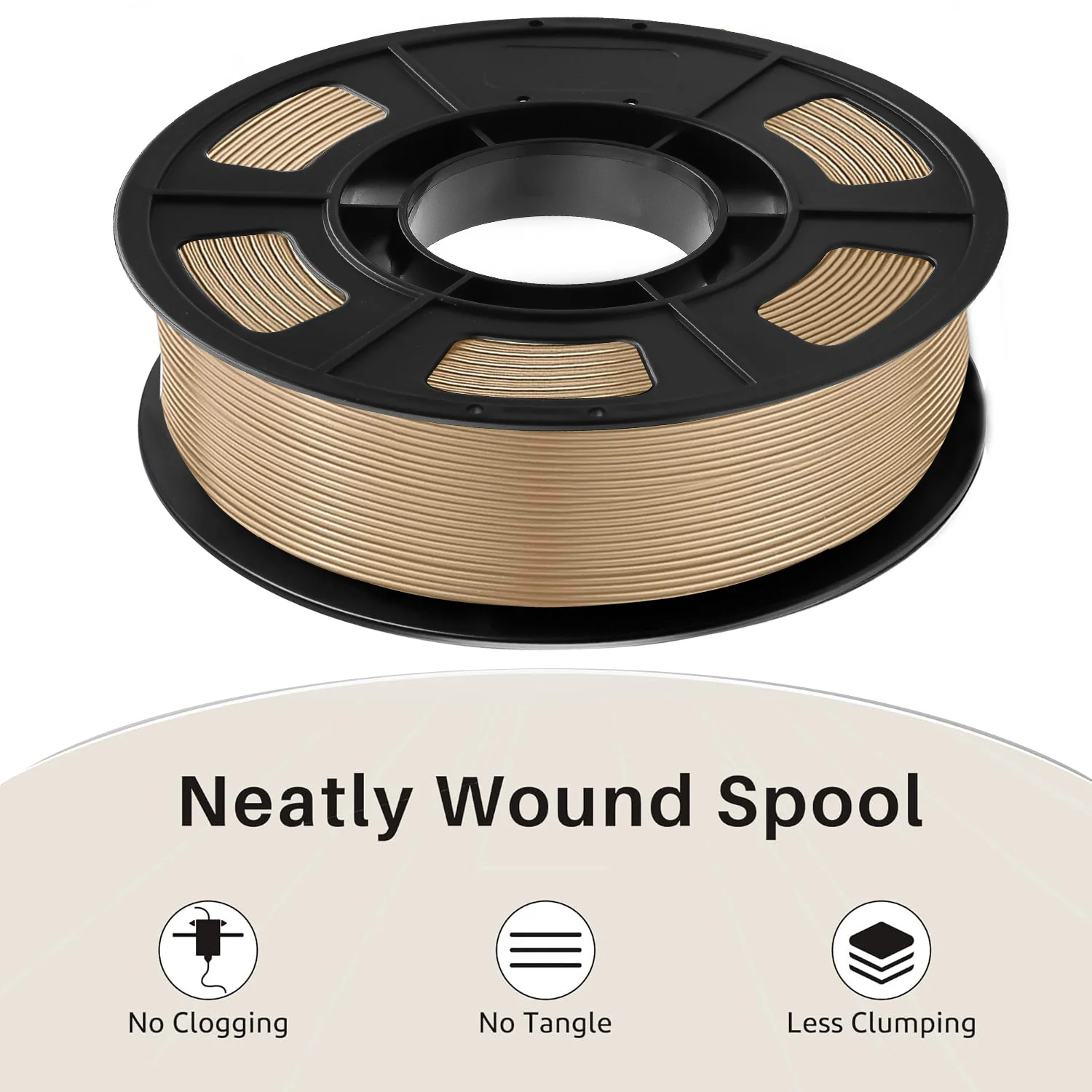 200G Holz-PLA-Filament 1,75 mm ± 0,03 mm für FDM-3D-Drucker und Stift, hochwertige Blase, kostenloser schneller Versand – Detail 6
