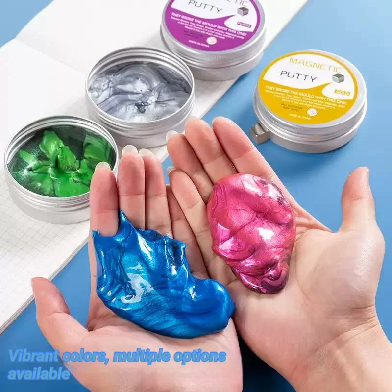 Magnetic Putty Slime Gravity Defying Magnet Toy Black Tech Science Kit Educational Fidget Toy For Elementary School Student Gift