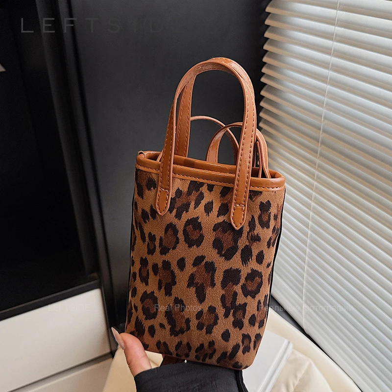 

Левая сторона, мини-леопардовые сумки на плечо из искусственной кожи для женщин, 2021, роскошная дизайнерская сумка через плечо, женские сумки с короткой ручкой