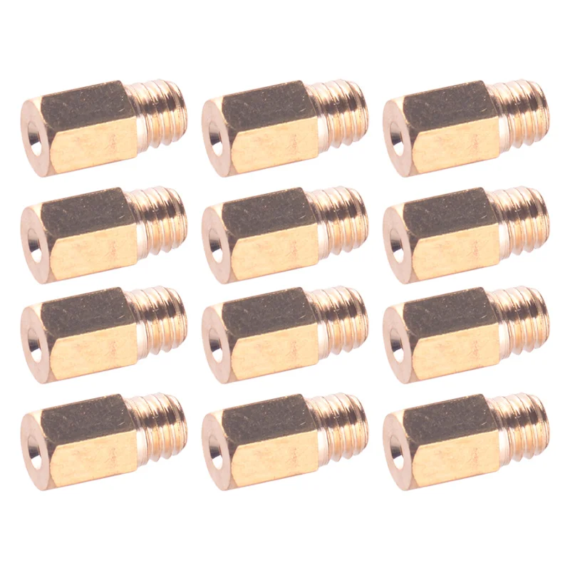 12Pcs Copper Carburetor Main Jets Set #210 220 230 240 250 260 270 280 290 300 310 320 Fit for Mikuni VM TM TMX Carb