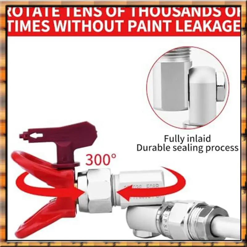 A78K New Airless Paint Spray Gunswivel Joint Compatible With 235486 7/8 Inch 300° Rotation Silver Metal 2 PCS