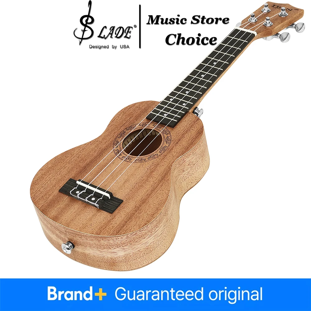 21 Inch Soprano Ukulele Mahogany Wood Ukelele with Bag for Beginner Student Kids Adult Hawaiian Guitar Starter The Best Gift