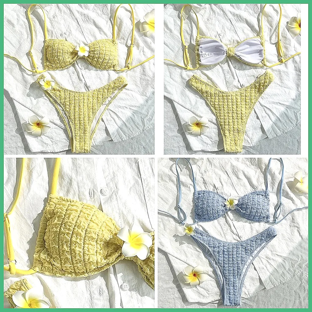 

Sexy Brazilian Bikini Set 2026 Women's Swimwear High-Cut Bathing Suit for Beach Pool
