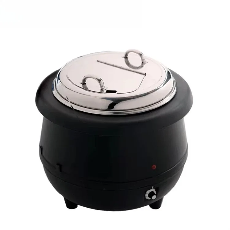 C106 10L stainless steel electric soup pot with polycarbonate lid, stainless steel electric kettle