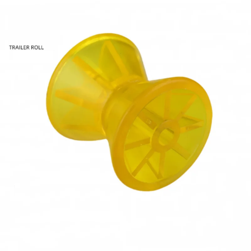 ISURE MARINE Yacht Trailer Roller Yellow PVC Front Wheel Motorboat Submachine Boat Towing Accessories For Ships