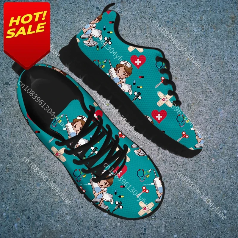 Dropshipping Comodo Delle Scarpe Della Maglia Del Respiro Delle Scarpe Da Tennis Casuali Adorabili Del Fumetto Dell'infermiera D