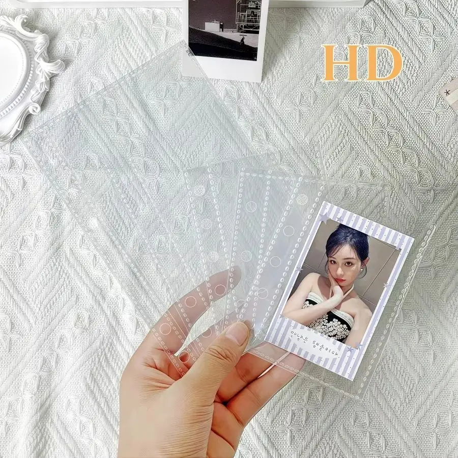 10Pieces M5/A6/A7 Transparent Binder, Plastic Protective Cover, Binder Can Be Used to Store K-Pop Photocard, Photos