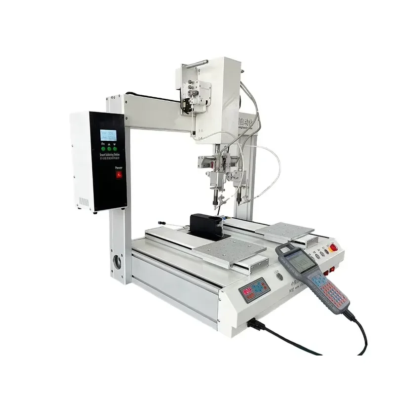 [2026] Smart Intelligent 4-Axis Precision Automatic Soldering Machine with Dual Platforms for PCB