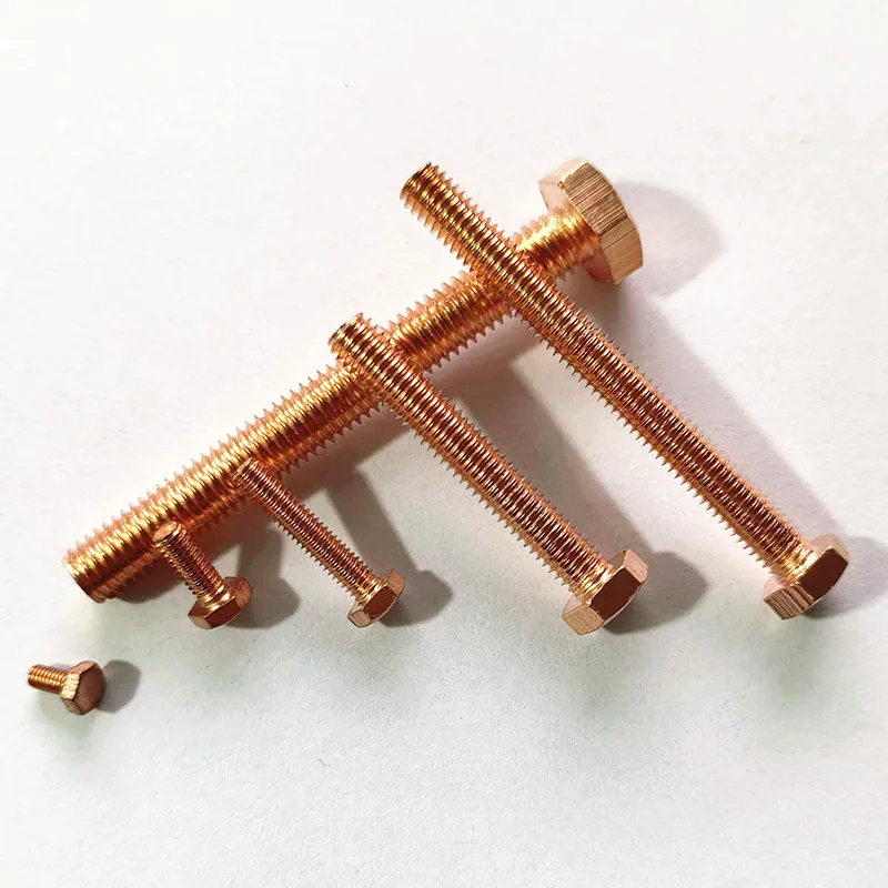 

99.9% Pure Copper Allen Screw Hex Head Bolt Hexagon M3 M4 M5 M6 M8 M10 M12 M14 M16 M28 M20