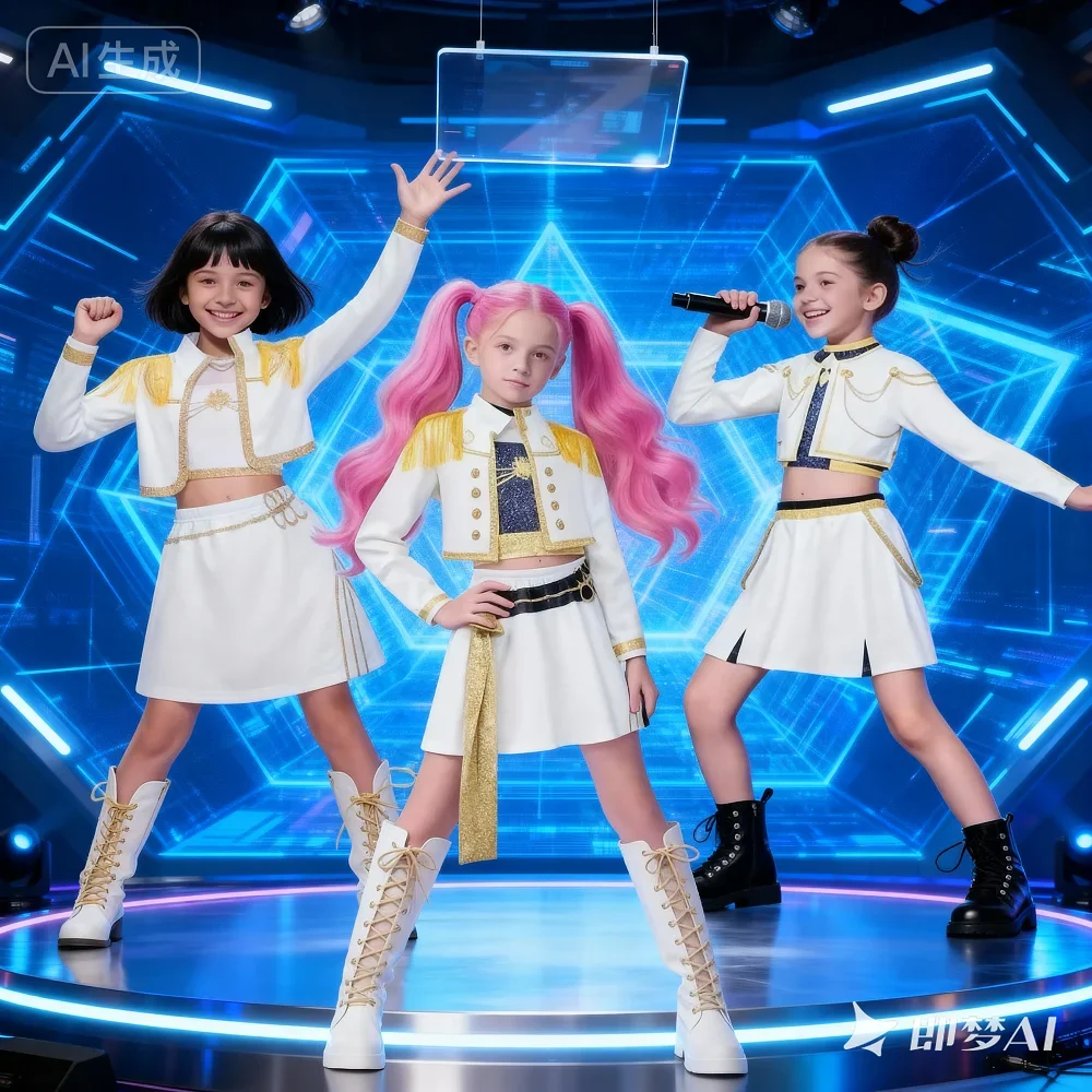 

Костюм для косплея Zoey Mira Kpops, охотники на демонов для детей, одежда, наряды для ролевых игр, карнавальный костюм на Хэллоуин, косплей