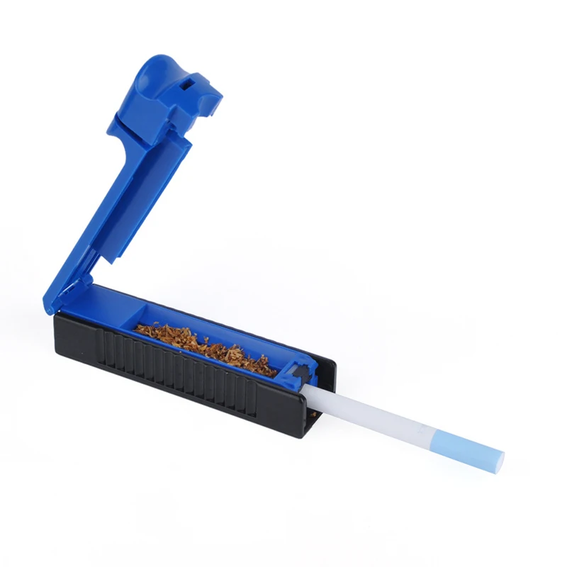 1pc Single Tube Cigarette Filling Roller Maker Manual Cigarette Tobacco Rolling Machine Smoke Injector Smoking Useful Gadgets