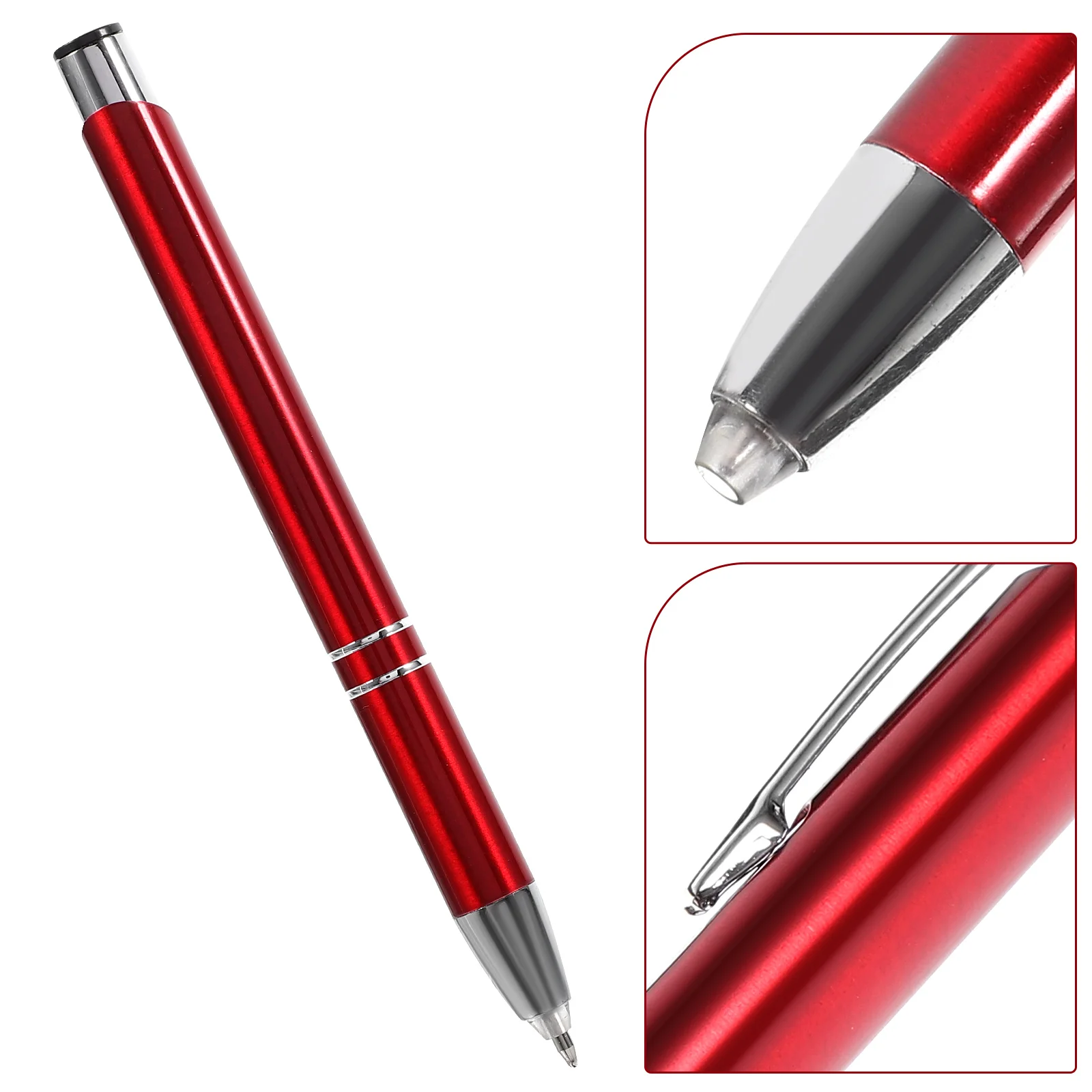 

Lighted Ballpoint Pen Office Stationery Gift with Portable Writing Metal LED Pens Flashlight Ink