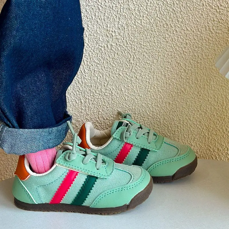 Boys Girls Spring New Sport Shoes Baby Breathable Anti-slip Sneakers Kids Candy Color Fashion Casual Shoes