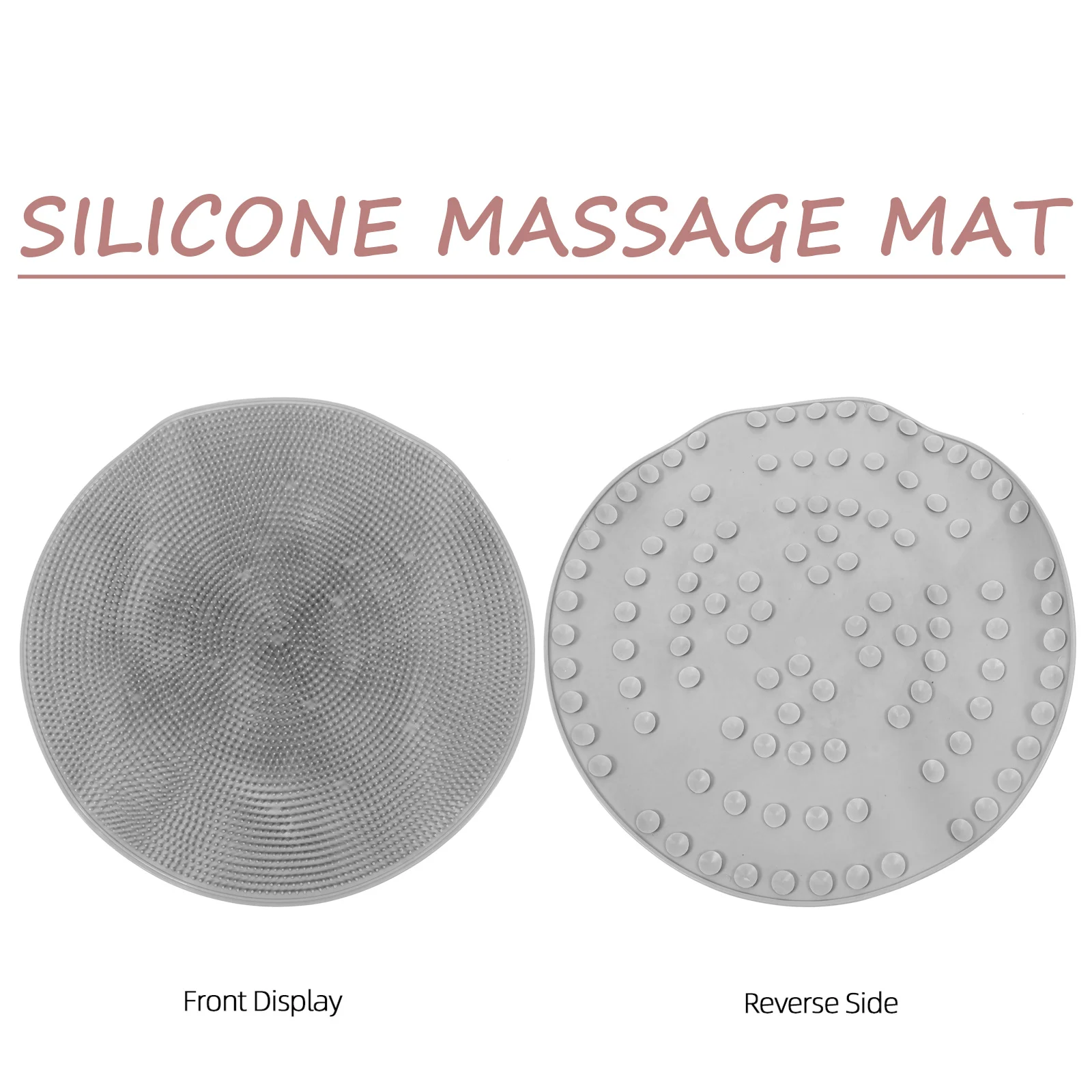 

Shower Foot Scrubber Mat Suction Cup Wear Resistant Foot Massage Cushion Non Slip for Shower Back Scrubber Mat for Massage