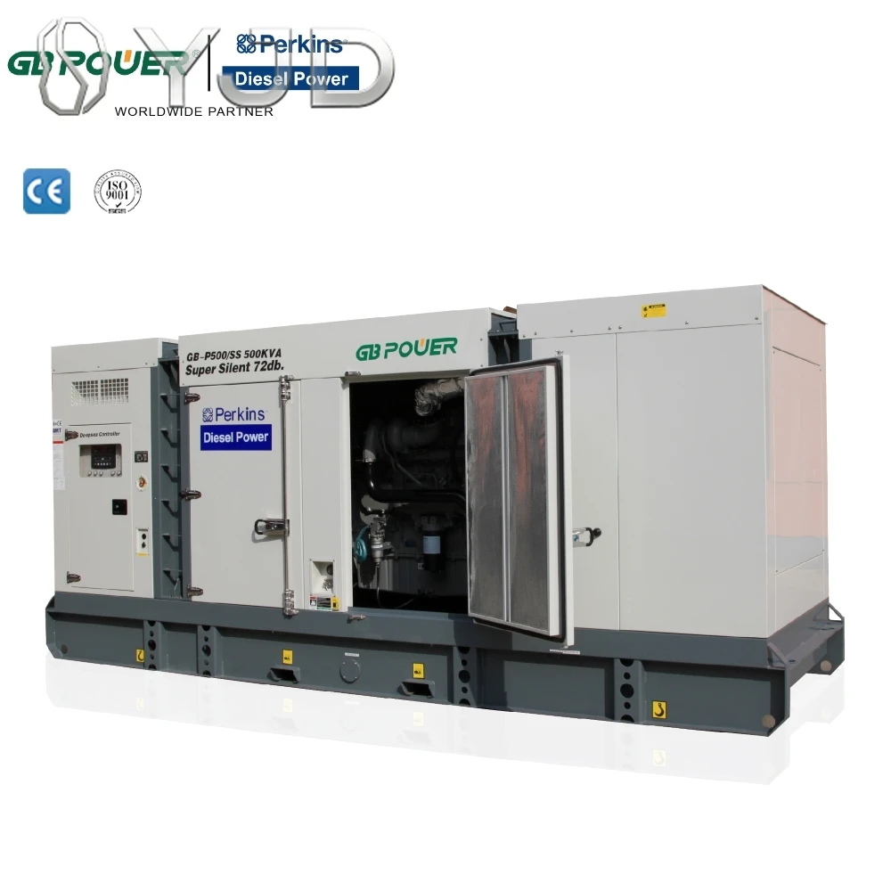 1500 Rpm Diesel Generator Set Total 600kva Water Cooled Part Unleaded Remote Start