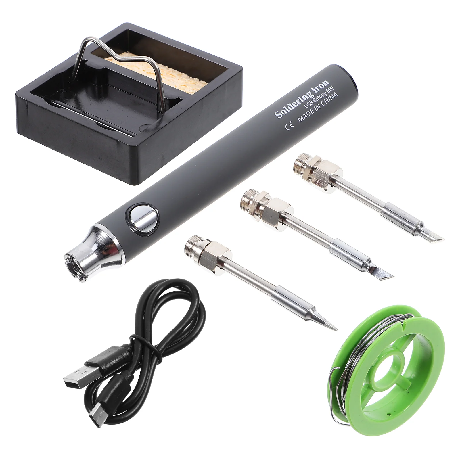 1 Juego de soldador inalámbrico, soldador inalámbrico alimentado por Usb, herramienta de soldadura portátil, soldador inalámbrico