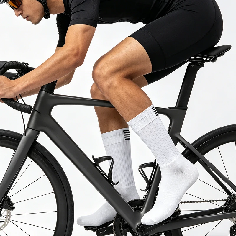 Silikon-Radsocken Anti-Rutsch-Socken für Herren Fahrrad Sport Laufsocken