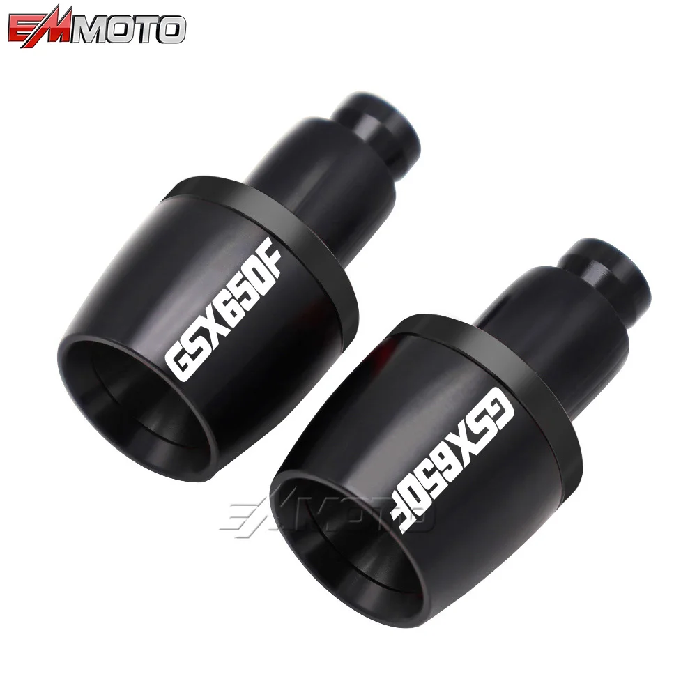 Motorcycle Accessories CNC Handlebar Ends Plug Slider Handlebar End Grips Cap For Suzuki GSX650F GSX 650F GSX650 F 2009-2015