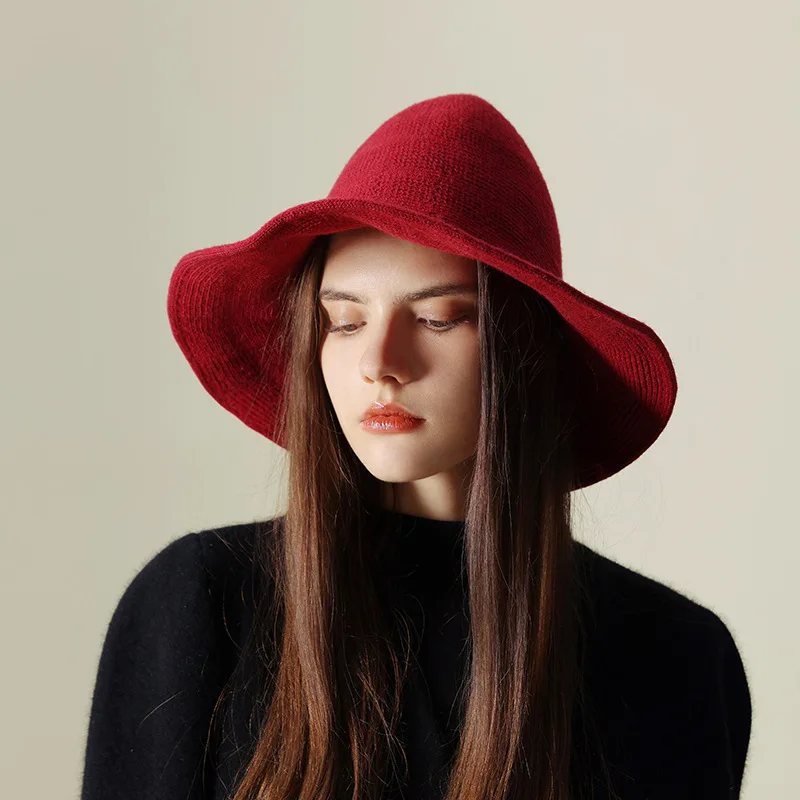 Halloween Personality Witch Hat Pointed Big Brim Wool Knitted Women's Cleanfit Vest A-Line Narrow Shoulder Strap Top