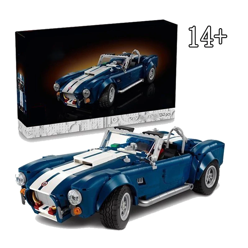 

2025 New Technology 10357 Shelby Cobra Sports Car Mechanical Kit Model Car Assembly Building Blocks Adult Toy Gifts