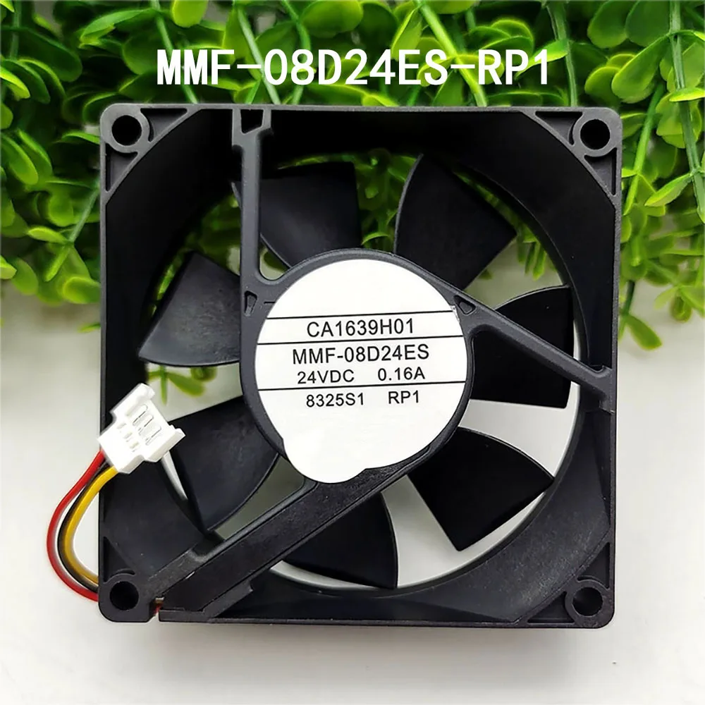 New Inverter 24VDC 0.16A MMF-08D24ES-RP1 80*80*25m High-Airflow Silent Cooling Fan