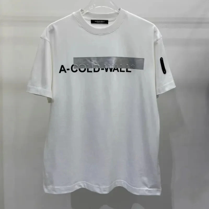 2024SS New Trendy ACW Men's Short Sleeve Stacked Letter Large LOGO Functional Wind High Street A-COLD-WALL T-shirt