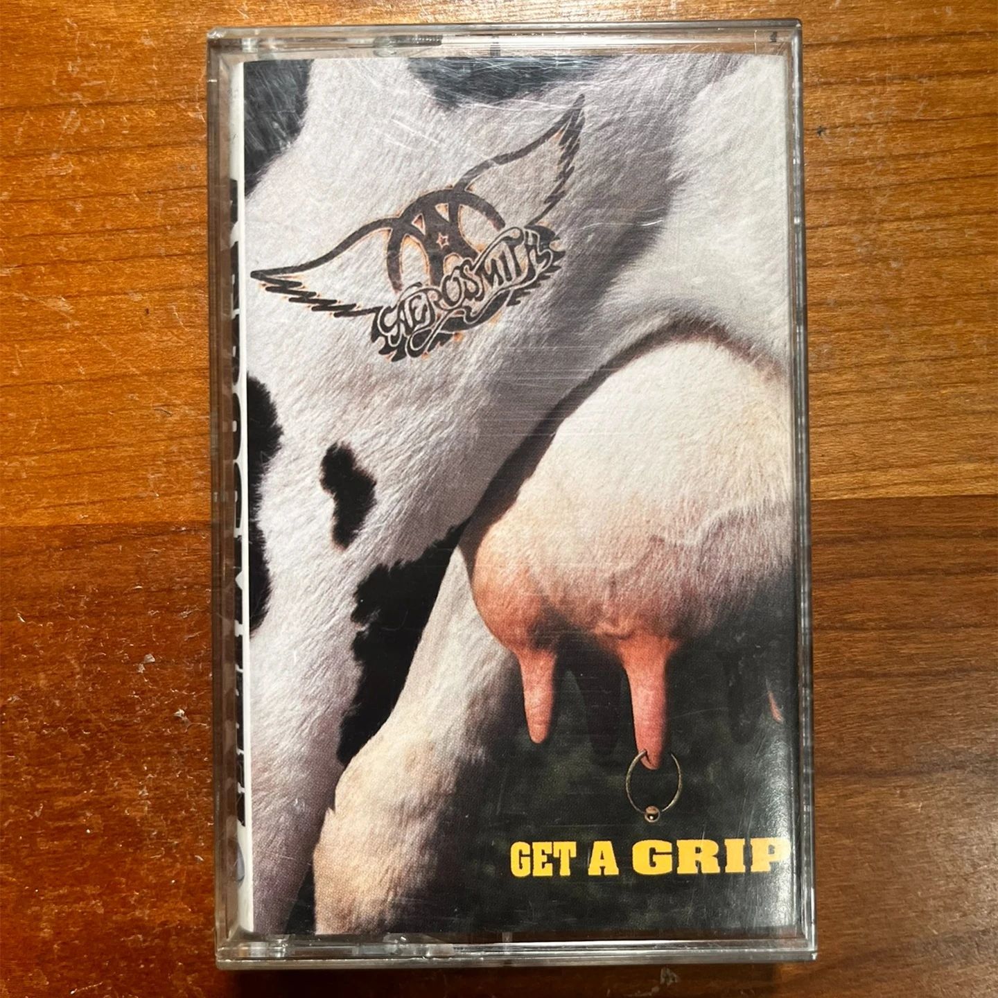 

US Rock Aerosmith Tom Hamilton Music Tape Get A Grip Album Livin' on the Edge Cassettes Cosplay Walkman Recorder Soundtracks Box