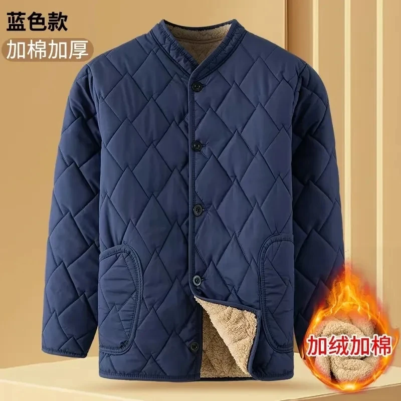 Winter Warm Cotton-padded Jacket for Middle-aged and Elderly People Wind-resistant and Cold-resistant Warm Cotton-padded Jacket