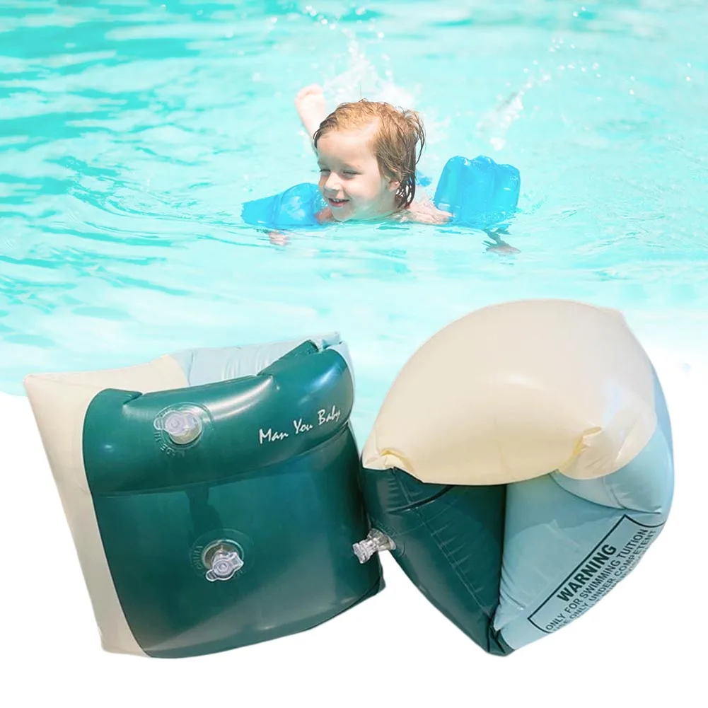 Flotador de brazo para niños y adultos, anillos inflables de natación a la moda, accesorios de seguridad para nadar, 1 par