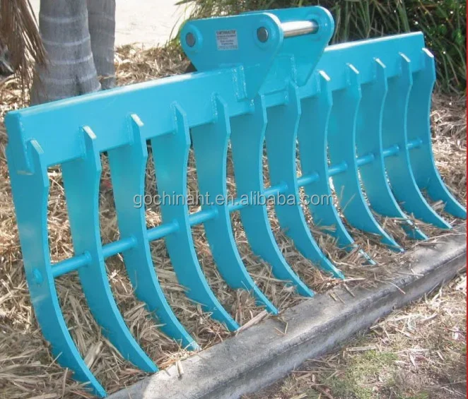 Huitong  High Quality Hot Selling Customized Excavator Garden Ripper Rake for 1-70t Excavators