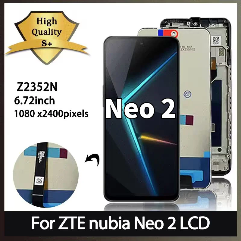 6.72' Screen For ZTE Nubia Neo 2 Neo2 5G LCD Z2352N Display Touch Screen Digitizer Assembly Replacement Repair Parts