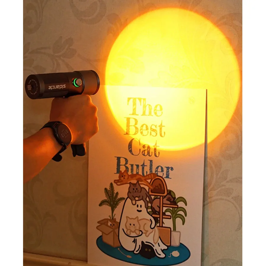 Four-Color Flashlight Beam Torch Insert Modeling Light Effect Zoomable Photography Fill Light