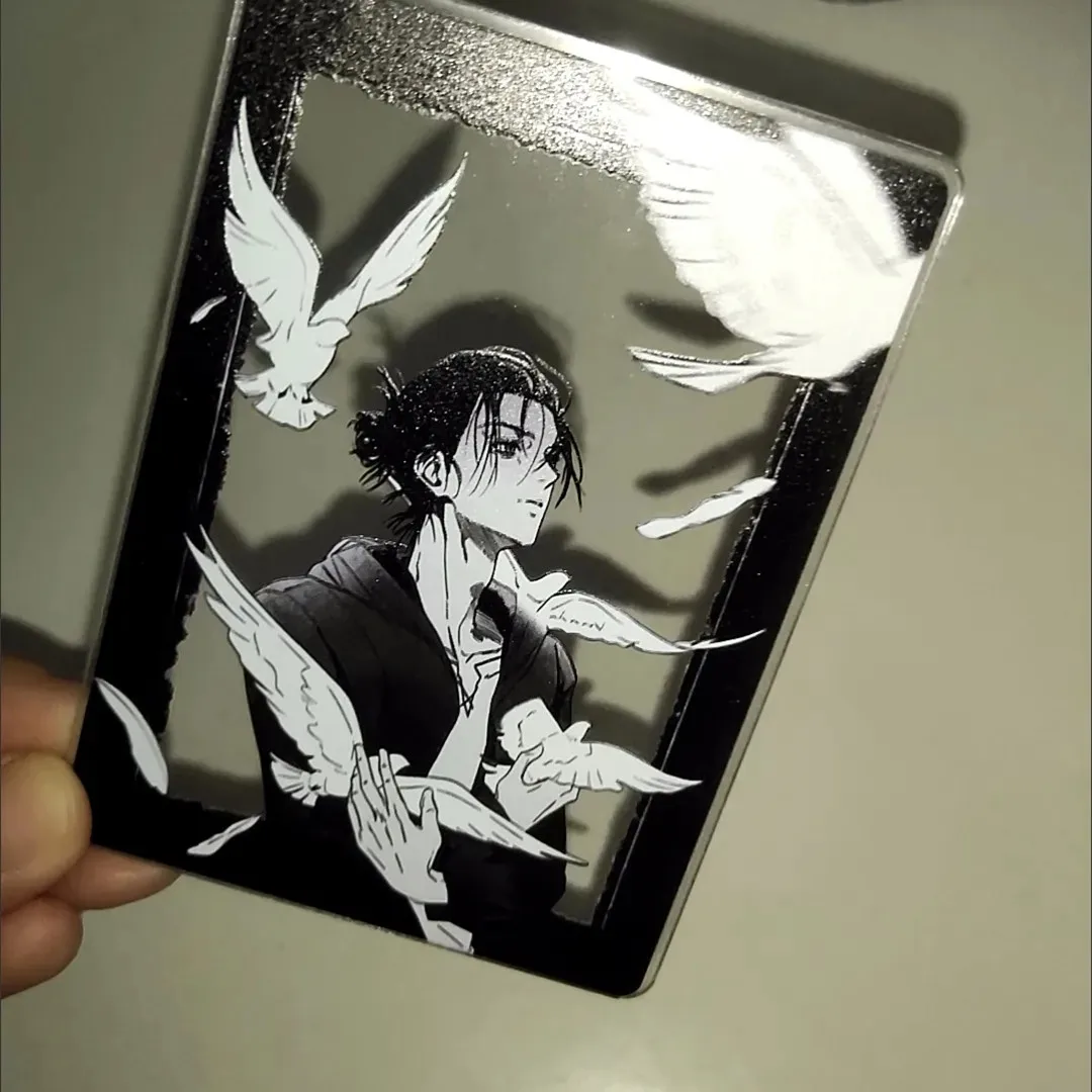 Eren Peace Dove Acrylic Card Attack on Titan Transparent Cards Group Photo Card Collection Shooting Prop Anime Goods Friend Gift