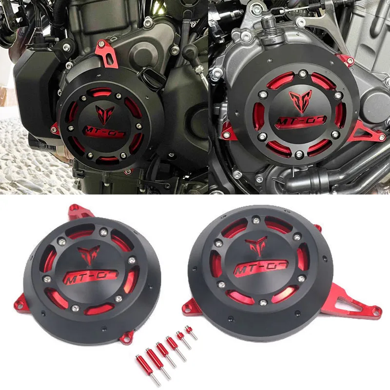 Motorcycle Accessories CNC Engine Stator Starter Cover Frame Slider Protector For MT-07 FZ-07 MT07 FZ07 MT 07 2014-2023