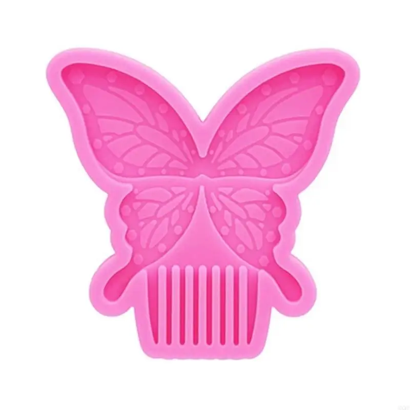 

MXMF Shiny for Butterfly Comb Epoxy Resin Mold Hair Jewelry Hair Pick Silicone Mould DIY Crafts Ornaments Casting Tools