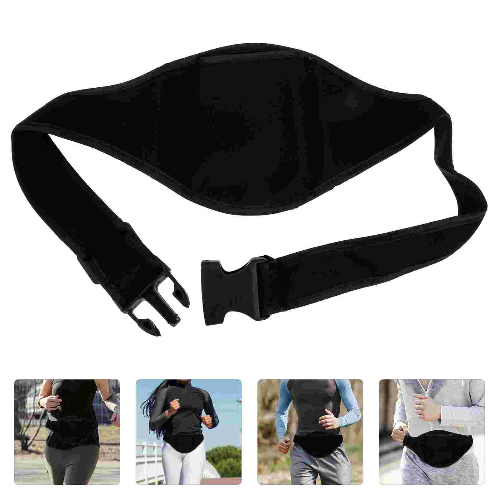 

Men's Belt Running Wheat Bag Mic For Fitness Instructors Mobile Phone Holder Microphone Black Supply Women's