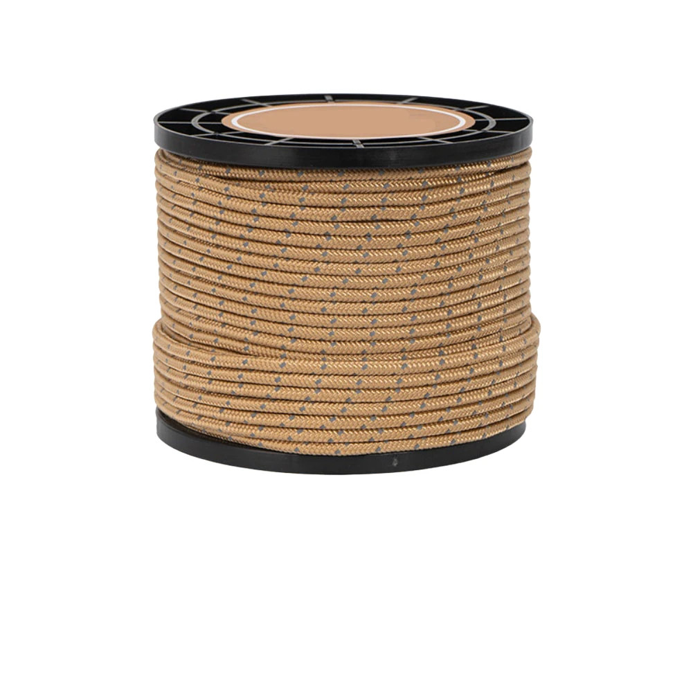 Night Visibility 12cm X 10cm 50m Camping Cord Camping Gear Compact Storage Design Flexible Length For Camping For Camping