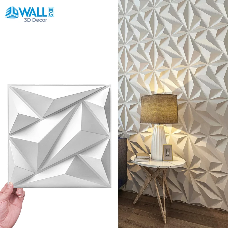 30x30cm 3D Art Wall Panel background wall decor exterior 3D Carving Embossed 3D Wa Pearlescent Colorful Wedding Decor Wallpaper