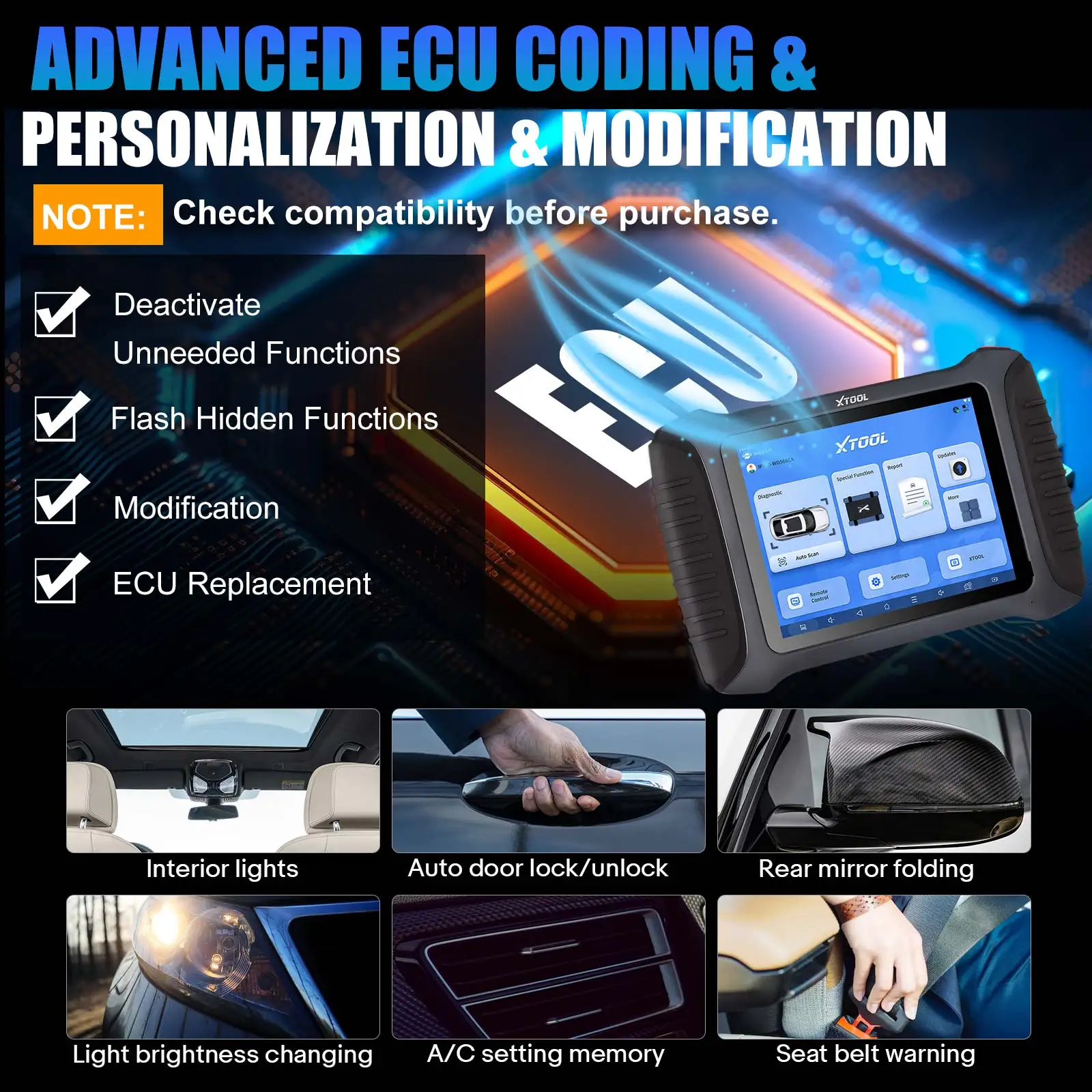 XTOOL InPlus IP900 Bidirectional Full System Diagnostic Tool 3 Years Free Update Support ECU Coding DOIP CANFD