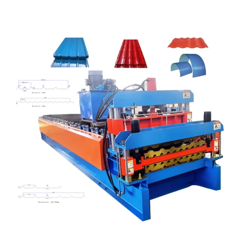 YG Customized Automatic Colored Steel Glazed Tile Roll Forming Machine With Motor & Gear/Bearing Components Color Roof Use