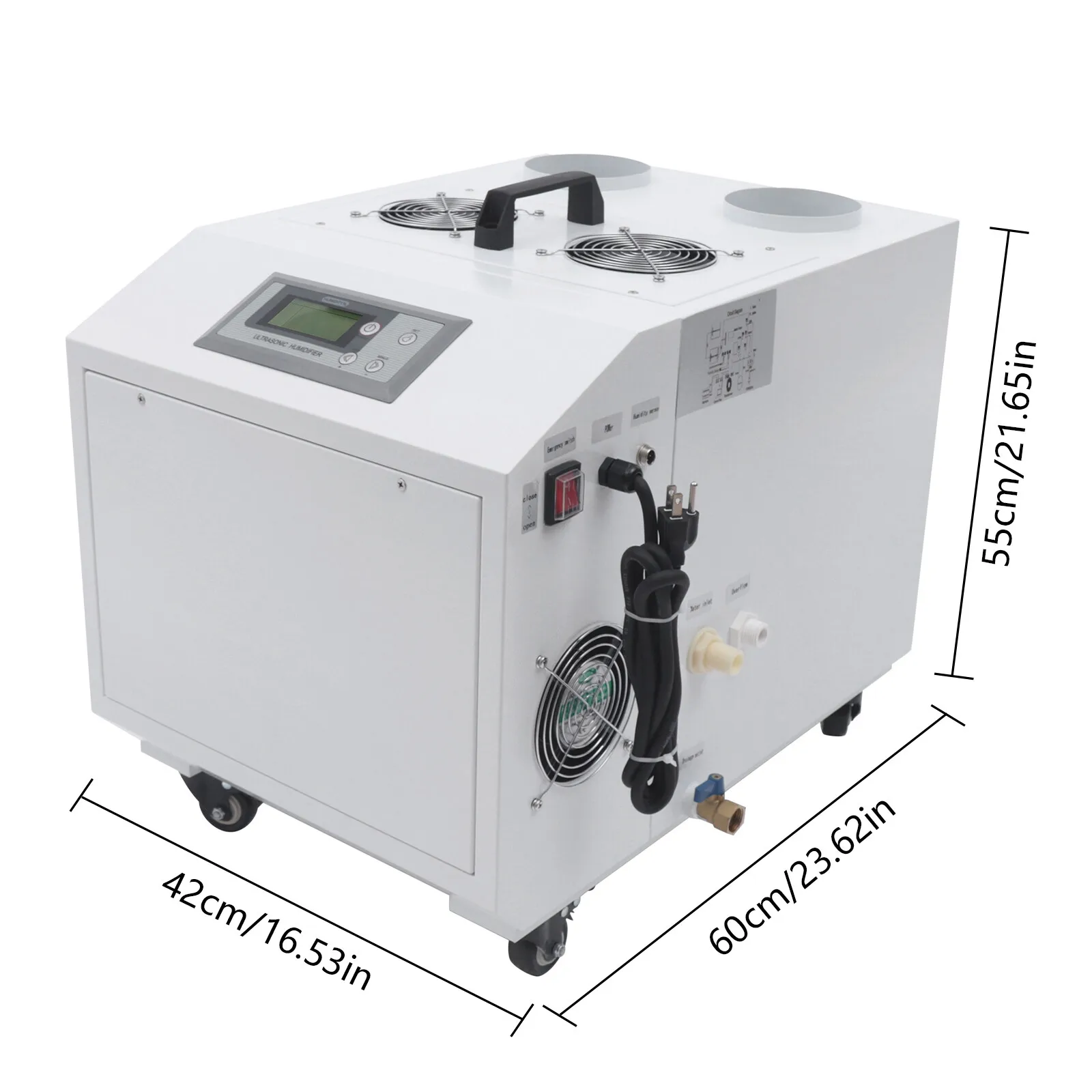 1200W Large Room Atomization Ultrasonic Industrial Humidifier Cooler Sprayer 15KG/H