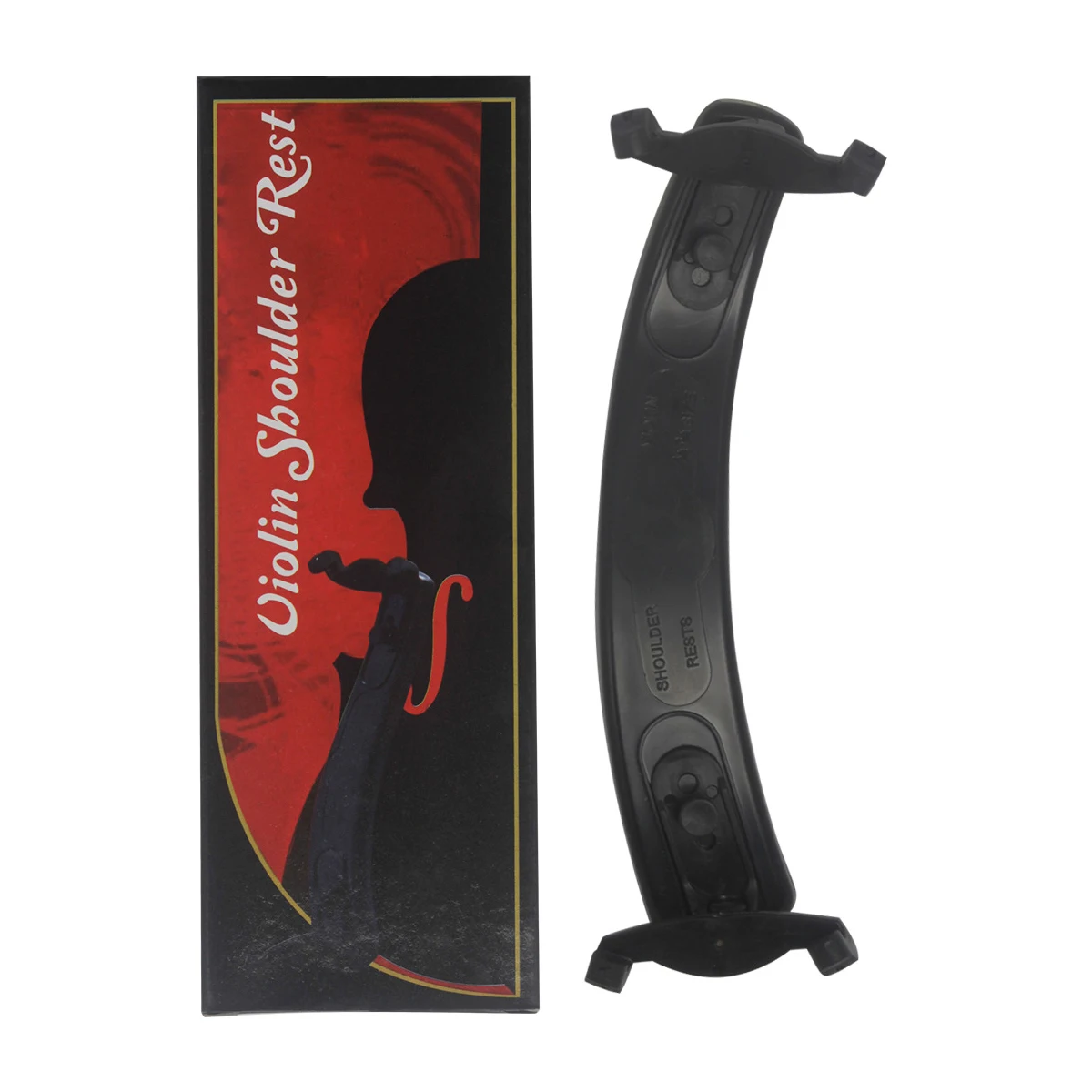 Miwayer 4/4 3/4 Violin Shoulder Rest Pad – ABS+Sponge Construction, Foldable Claws, Ergonomic Comfort, for Violin/Fiddle