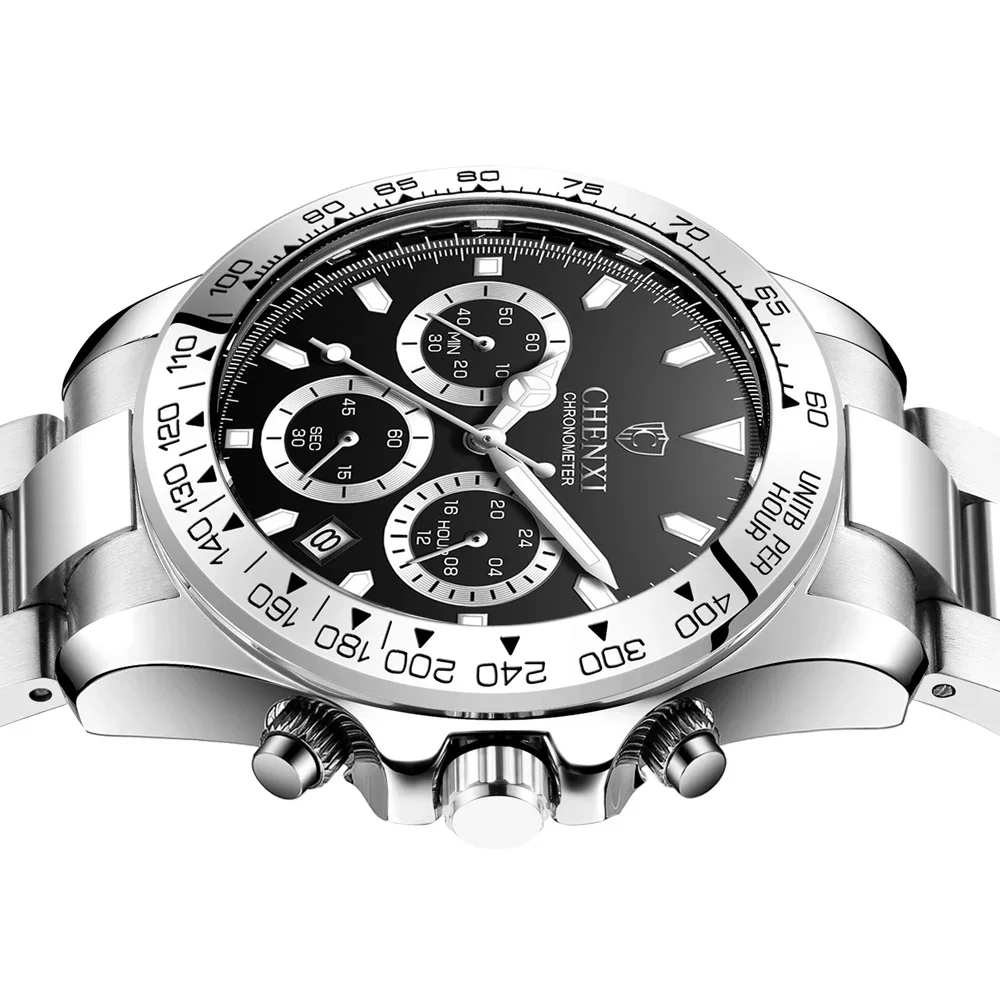 CX-908 CHENXI Top Luxus Marke Sport Quarzuhr Männer Leuchtende Wasserdichte Chronograph Datum Armbanduhr Relogio Masculino