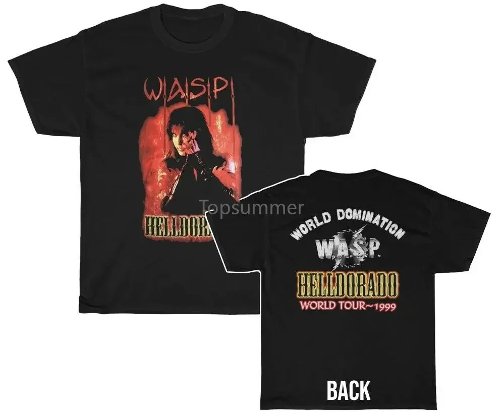 

W.A.S.P. Wasp Helldorado Blackie Lawless World Domination 1999 Tour Shirt