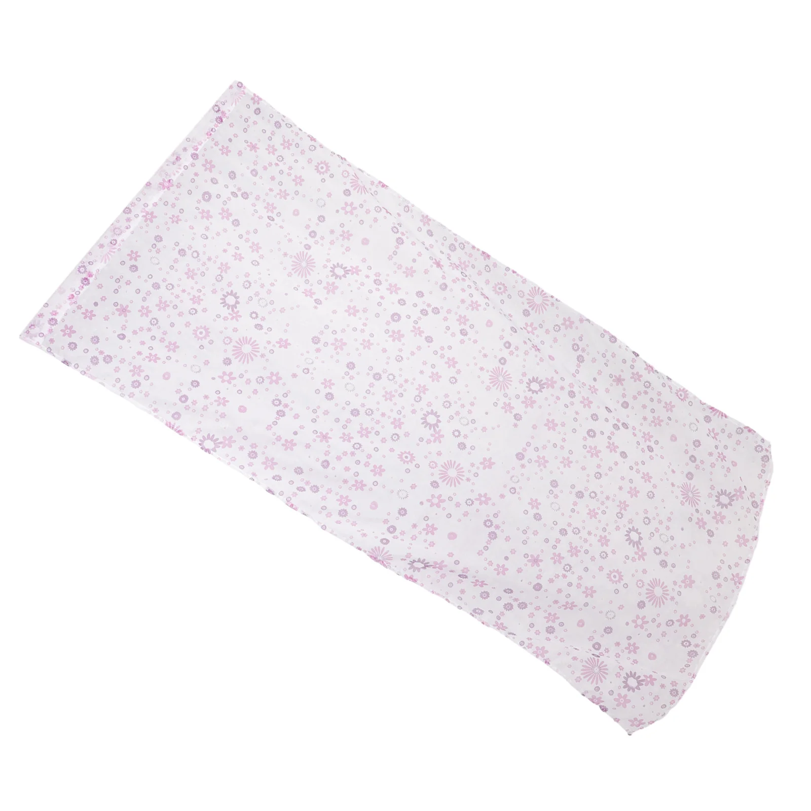 Zasłony przezroczyste 100x200 cm, fioletowy wzór kwiatowy, woal, tiul, do sypialni, łazienki, dekoracja okien i drzwi, panel zasłonowy.