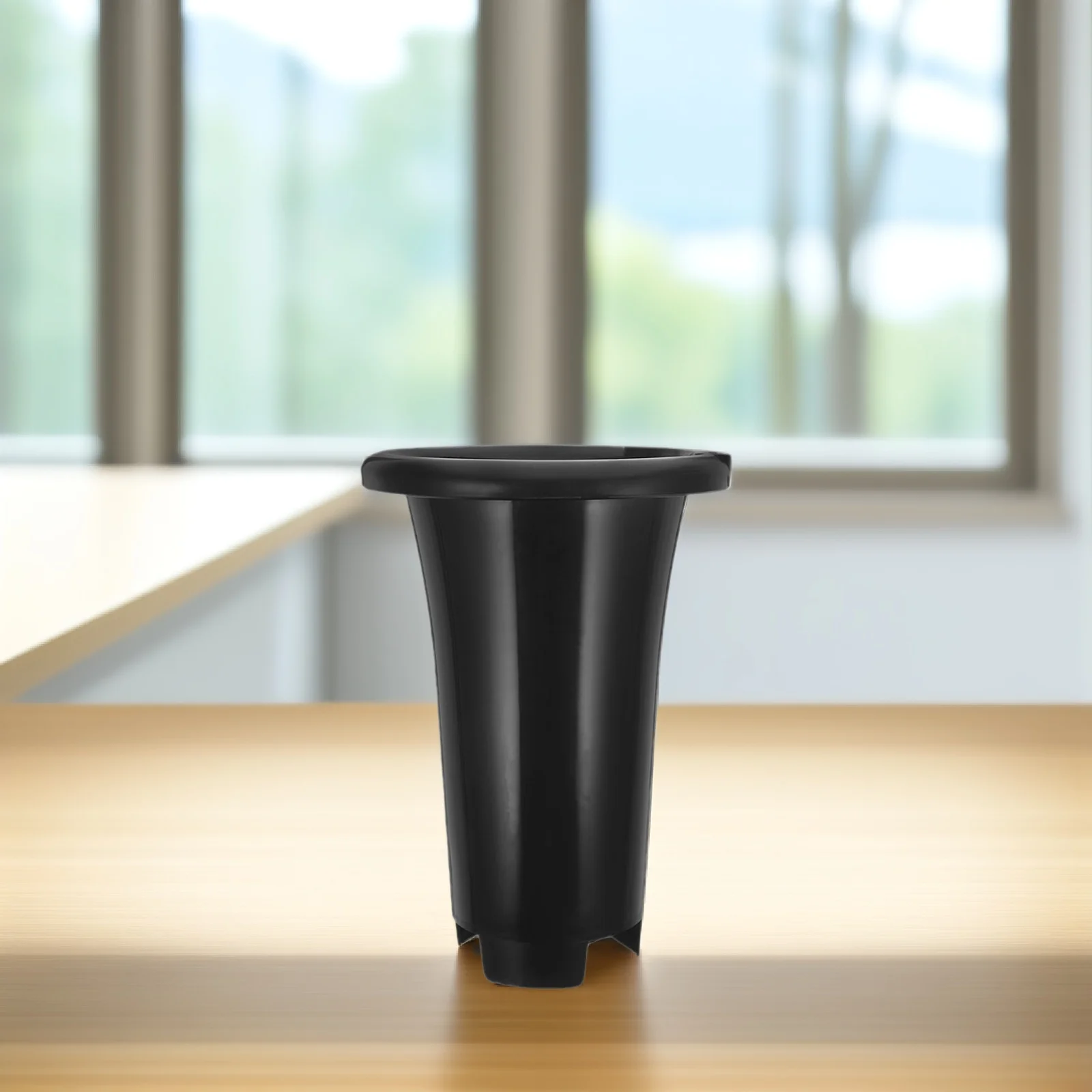 

6pcs Large Black Plastic Orchid Pots With Drainage Holes Slotted Planting Containers For Indoor Outdoor Hydroponic Use Vegetable